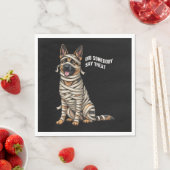Duitse Herder Mummy Halloween Hond Servet (Insitu)