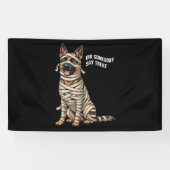 Duitse Herder Mummy Halloween Hond Spandoek (Horizontaal)