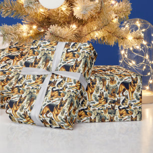 Duitse herder naadloos Cadeaupapier