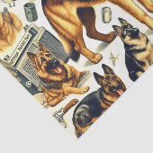  Duitse herder naadloos Tissuepapier (Detail)