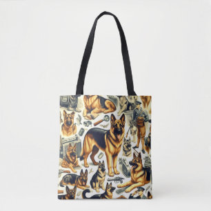  Duitse herder naadloos Tote Bag
