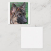 duitse herder notitiekaartje (Voorkant / Achterkant)