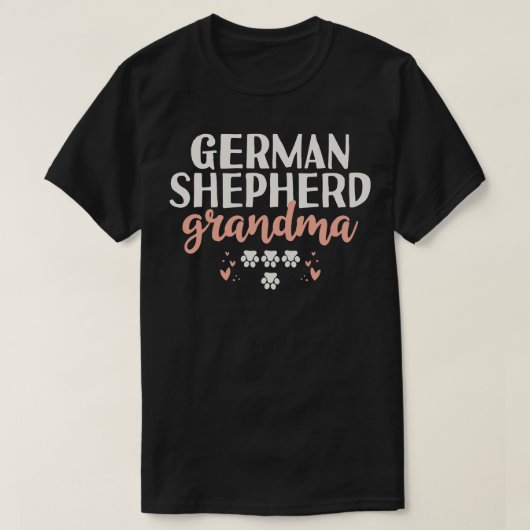 Duitse herder oma cadeau t-shirt (Design voorkant)