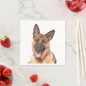 "Duitse herder" ontwerp papieren servetten (Insitu)