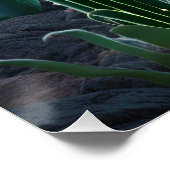 Duitse herder op een buitenaardse wereld perfect poster (Hoek)