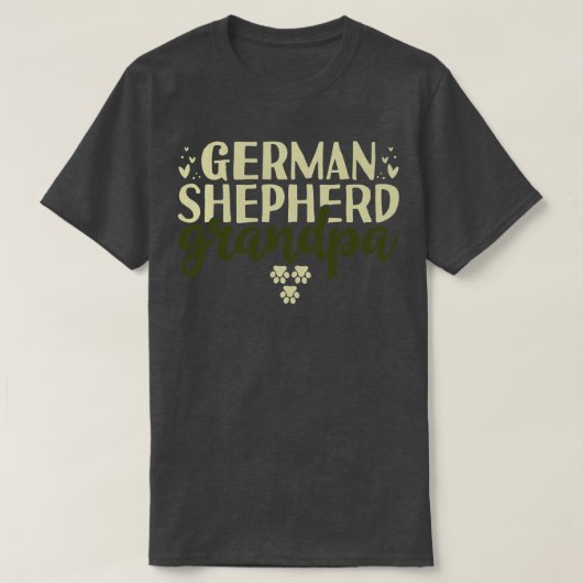 Duitse herder opa 2 t-shirt (Design voorkant)