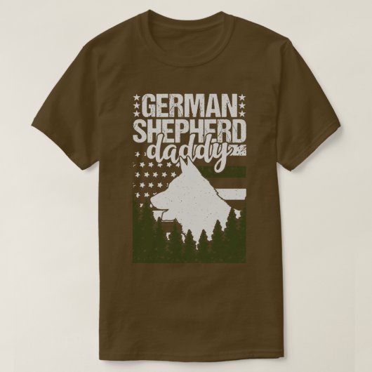 Duitse herder papa 1 t-shirt (Design voorkant)