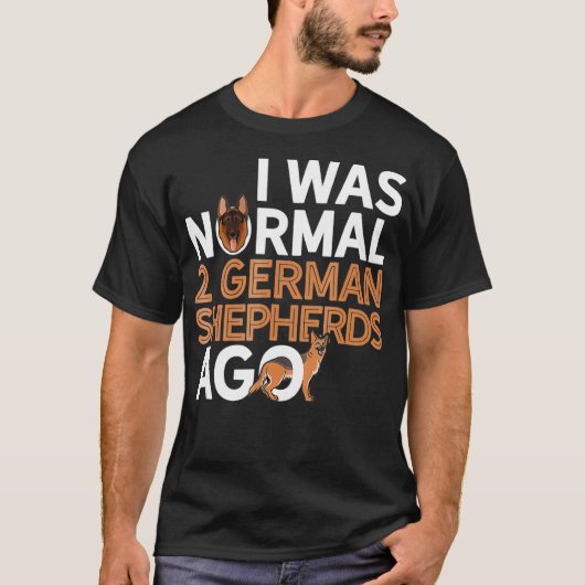 Duitse herder papa grappige vaders dag hond t-shirt (Voorkant)