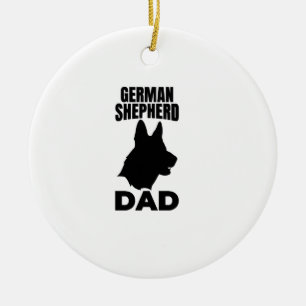 Duitse Herder Papa Keramisch Ornament