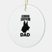 Duitse Herder Papa Keramisch Ornament (Links)