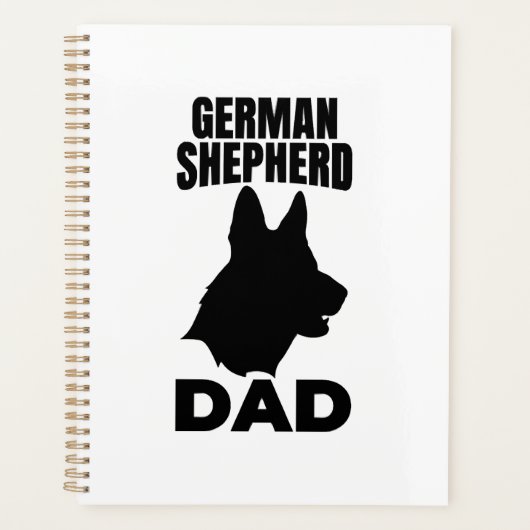 Duitse Herder Papa Planner (Voorkant)