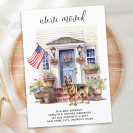 Duitse herder patriottische gepersonaliseerde hond aankondiging