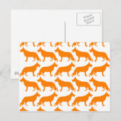Duitse Herder Patroon Briefkaart (Voorkant / Achterkant)