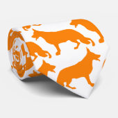 Duitse Herder Patroon Stropdas (Opgerold)