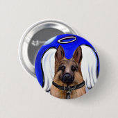Duitse Herder Patrouillehond Ronde Button 5,7 Cm (Voorkant /achterkant)
