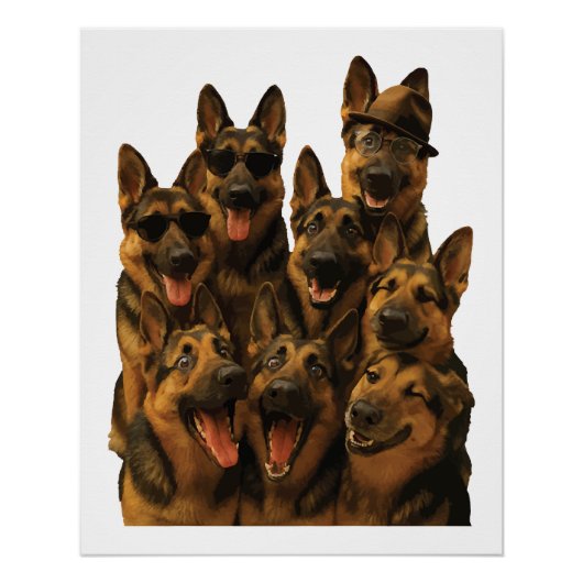 Duitse Herder Perfect Poster (Voorkant)