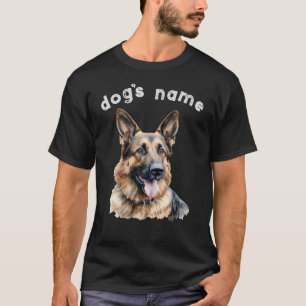 Duitse Herder Personaliseer met de naam van uw hon T-shirt