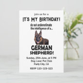 Duitse herder Pet Verjaardag Duitse herder Kaart (Staand voorkant)