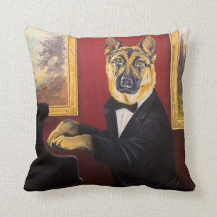 Duitse herder Piano Waltz Kussen