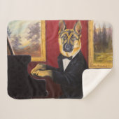 Duitse herder | Piano Waltz Sherpa Deken (Voorkant (horizontaal))