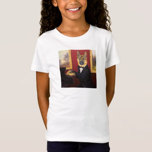 Duitse herder | Piano Waltz T-shirt (Voorkant)
