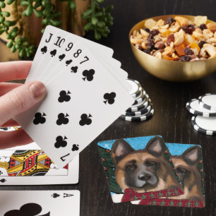 Duitse herder  pokerkaarten