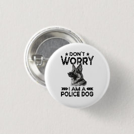  Duitse Herder Politie Hondeneigenaar Funny Ronde Button 3,2 Cm