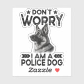  Duitse Herder Politie Hondeneigenaar Funny Sticker (Vel)