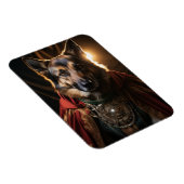 Duitse herder portret foto magneet (Rechterzijde)