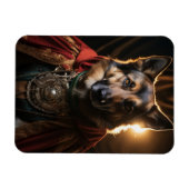 Duitse herder portret foto magneet (Horizontaal)