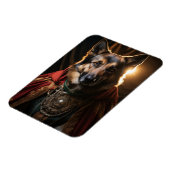 Duitse herder portret foto magneet (Linkerzijde)