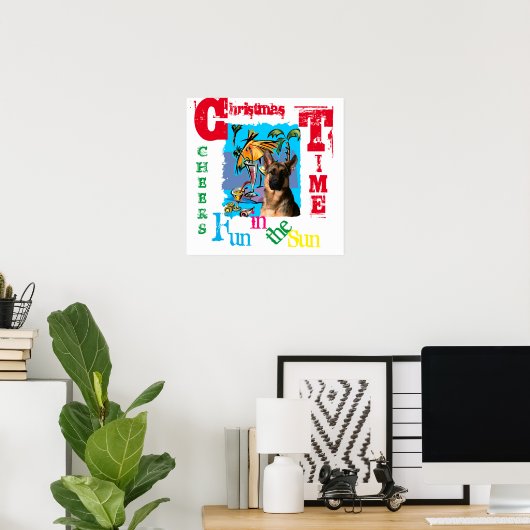Duitse Herder Poster (Thuiskantoor)