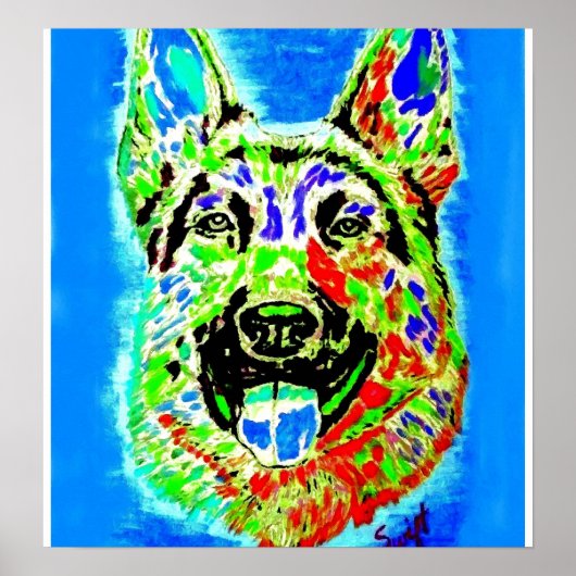 Duitse Herder Poster (Voorkant)