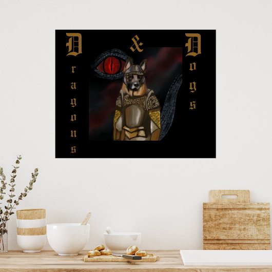 Duitse Herder Poster (Keuken)