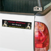 Duitse-herder-puppy Bumpersticker (Op Truck)