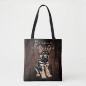 Duitse herder puppy Canvas tas (Voorkant)