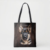 Duitse herder puppy Canvas tas (Voorkant)