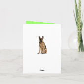 Duitse Herder Puppy Dog Blank Note Kaart (Achterkant)