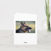 Duitse Herder Puppy Dog Blank Note Kaart (Achterkant)