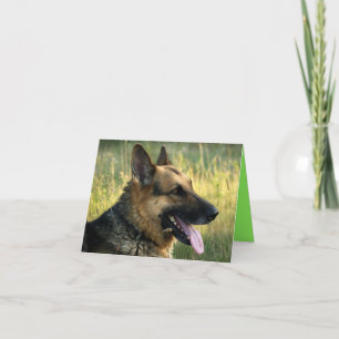 Duitse Herder Puppy Dog Blank Note Kaart