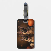 Duitse Herder Puppy Herfst Delight Pompoen Bagagelabel (Achterkant verticaal)