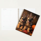 Duitse Herder Puppy Herfst Delight Pompoen Planner (Display)