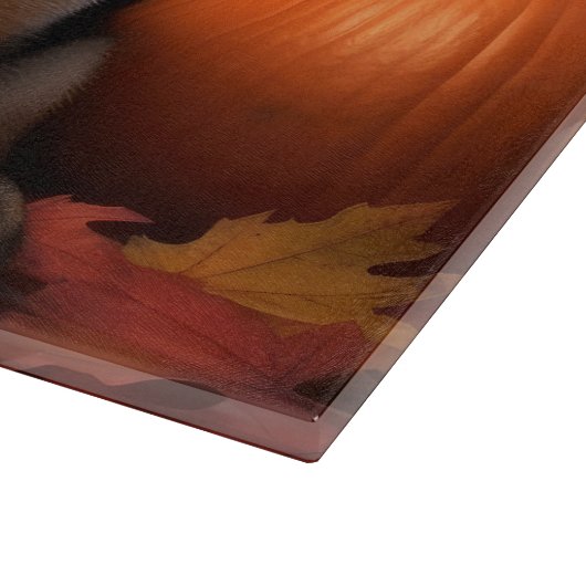 Duitse Herder Puppy Herfst Delight Pompoen Snijplank (Hoek)