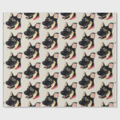 Duitse herder puppy Hondenliefhebber Cadeaupapier (Vlak)