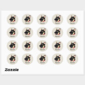 Duitse herder puppy Hondenliefhebber Ronde Sticker (Vel)