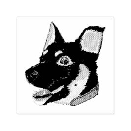 Duitse herder puppy Hondenliefhebber Zelfinktende Stempel