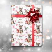 Duitse Herder Puppy Kerstmis Cadeaupapier