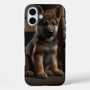 Duitse Herder Puppy Telefoonhoes iPhone 16 Plus Hoesje