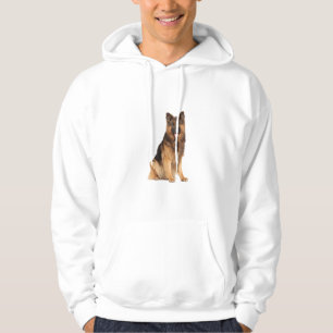 Duitse Herder, rechte wikkel ontwerp, hondenliefhe Hoodie