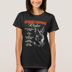 Duitse Herder Regels - Hondenliefhebber Dierenras T-shirt